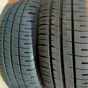 三菱 アイ/アイミーブ 純正アルミホイール タイヤ 4本セット 145/65R15 175/55R15 夏タイヤ2022年 山ありの画像9