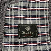 【メンズビギ】 mensbigi テーラードジャケット ベスト セット ストライプ リバーシブルベスト 2B 4 XL 相当　ネイビー_画像8