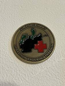 第33救難飛行隊 Operation Enduring Freedom OEF 33rd ERQS Okinawa, Japan Challenge Coin 米軍 空軍 チャレンジコイン 希少 レトロ