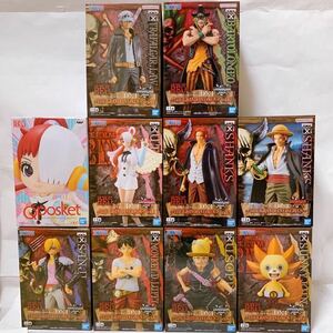 新品・送料無料【331】ONE PIECE FILM RED ワンピース レッド DXF Qposket フィギュア 10点 ウタ シャンクス ルフィ トラファルガー　ほか