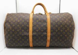 LOUIS VUITTON ルイヴィトン ★ モノグラム キーポル60 M41422 ボストンバッグ 旅行鞄 Vintage 【VI 864】パドロックあり