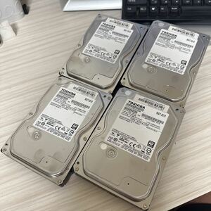 【送料無料/4枚セット】:【動作保証/AVコマンド対応】【使用0時間】TOSHIBA 3.5インチHDD SATA 500GB DT01ACA050 （1）