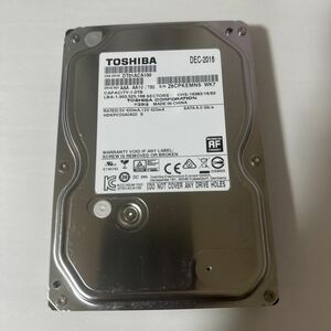 B61:（動作保証/AVコマンド対応/使用0時間）SATA 3.5インチHDD 1TB TOSHIBA DT01ACA100