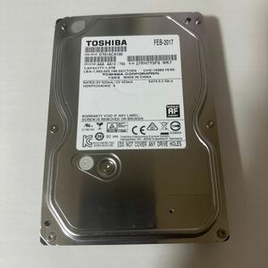 B63:（動作保証/AVコマンド対応/使用0時間）SATA 3.5インチHDD 1TB TOSHIBA DT01ACA100