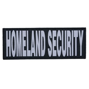ミリタリーワッペン HOMELAND SECURITY 国土安全保障 ベルクロ 米国 USA アメリカ ポリスワッペン LE装備