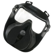 フルフェイスガード M50ガスマスク型 ヘルメット装着アダプター付 [ ブラック / クリア ] フェイスマスク サバゲ―装備_画像5