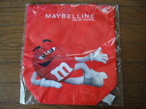 [ tote bag ] Maybelline New York & m&m*s ( red ) unopened goods 