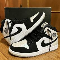 1円～ 28cm NIKE AIR JORDAN 1 MID OMEGA BLACK WHITE DH6933-100 ナイキ エアジョーダン1 ミッド オメガ aj1 2 3 4 5 airmax dunk sb_画像1