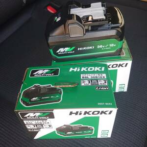 HIKOKI リチウムイオン電池 大容量 マルチボルト BSL36B18X 2個セット　未使用格安 新型