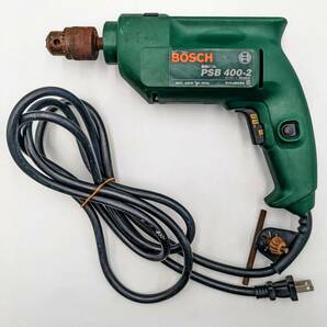  BOSCH ボッシュ 10mm 振動ドリル 100V PSB 400-2 消費電力400W 50-60Hz 電気ドリル 有線 ドリル 通電確認済 の画像1