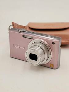 Panasonic パナソニック DMC-FX33 LUMIX ルミックス コンパクトデジタルカメラ デジカメ ピンク ケース付 通電確認済