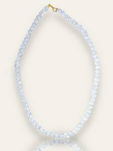 ③未使用保管品 本水晶 Crystal クリスタル 天然石 ネックレス K18 Jewelry 宝石 Accessory アクセサリー Ladies レディース