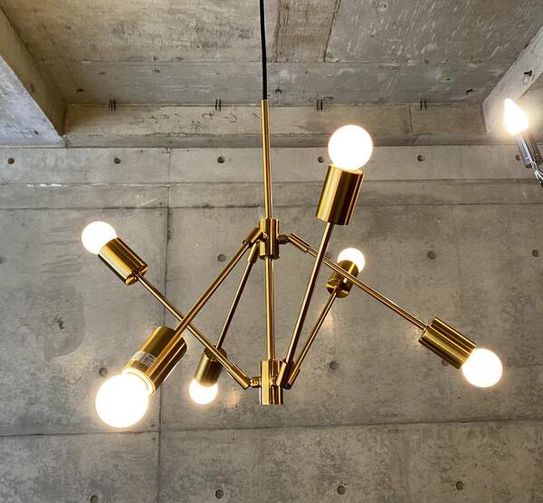 Flex atomic pendant lamp-GD/可動アーム(検,midcentury,ミッドセンチュリー,スプートニク,sputonik,ビンテージ,50's,60's,スペースエイジ,