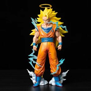 ■ ドラゴンボール ☆【超サイヤ人3 孫悟空】■ 約35cm 2.3kg 海外限定 漫画風 箱なしの画像1