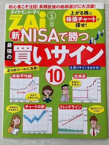 即決★送料込★ダイヤモンドZAI付録【新NISAで勝つ 最強の買いサイン10&売りサインもわかる！】2024年3月号 付録のみ匿名配送 株価チャート