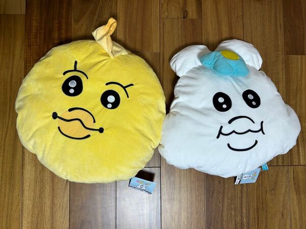 【んぽちゃむ】フェイスBIGクッション2種1セット48cm新品☆未使用☆タグ付き