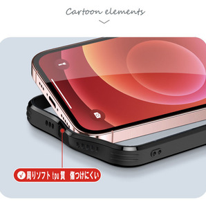 iphone11proケース カーバー TPU 可愛い 熊 ガラス お洒落 軽量 ケース 耐衝撃高品質ブルー487の画像8