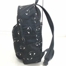 ●KENZO ケンゾー 定価46,851円 EYES アイズ バックパック 黒 ブラック リュックサック デイパック ラックサック メンズ 紳士_画像4