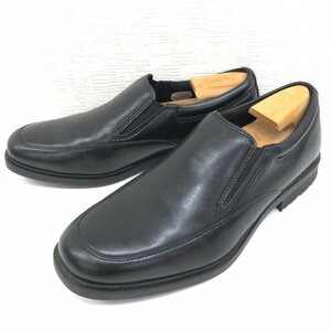 ●美品 ROCKPORT ロックポート 本革 レザー ウォーキング レザーシューズ 27.5cm 黒 ビジネスシューズ 革靴 コンフォート ローファー