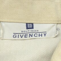 ●GIVENCHY ジバンシー ヴィンテージ ロゴプレート コットン100% ジャケット 40(L) ライトベージュ 羽織り 国内正規品 女性用 古着 レトロ_画像3