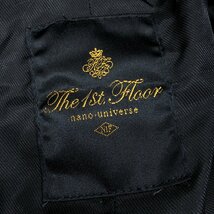 ◆The 1st. Floor ザファーストフロア ナノユニバース 定価17,000円+税 ボリュームカラー エコダウンコート F 黒 ブラック 中綿入り 女性用_画像3