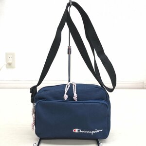 Champion チャンピオン ロゴ刺繍 ミニショルダーバッグ 紺 ネイビー クロスボディバッグ サコッシュ 国内正規品 ユニセックス 紳士 婦人