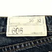 ●Levi’s リーバイス 606 USED加工 スキニー デニム パンツ 30 w82 紺 インディゴ アメカジ 日本製 国内正規品 メンズ 紳士_画像3