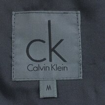 ◆美品 CK Calvin Klein カルバンクライン アンゴラウール シングルトレンチコート M 黒 ブラック ロングコート 国内正規品 メンズ 紳士_画像3