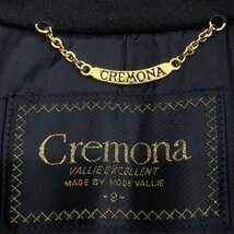 ◆美品 Cremona クレモナ 高級カシミヤ ダブルチェスターコート 9(M) 黒 ブラック ロングコート ハンドメイド カシミア 国内正規品 女性用_画像3