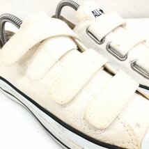 ●CONVERSE コンバース オールスターベルト 3本ベルト キャンバス ローカット スニーカー 23.5cm 生成り アイボリー ALL STAR レディース_画像9