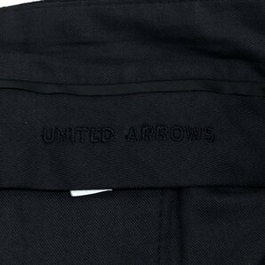 ●美品 伊製 UNITED ARROWS ユナイテッドアローズ ウール フレア スラックス パンツ 44(S) w76 黒 ブラック ブーツカット イタリア製の画像3