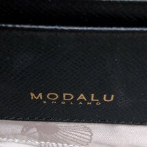 ●MODALU モダルー 定価20,350円 ハロゲイト 牛革 シュリンクレザー ミニショルダーバッグ 黒 ブラック クロスボディバッグ 肩掛け 女性用_画像3