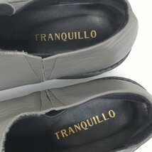 ●美品 Tranquillo トランキーロ 軽量 本革 レザー サイドゴアシューズ 24.5cm グレー 厚底 レザーシューズ 革靴 サイドゴアブーツ 日本製_画像5