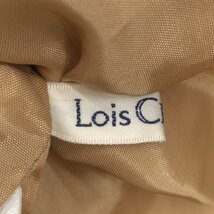●新品 Lois CRAYON ロイスクレヨン フリル装飾 豚革 スエード フレアスカート M 70 ベージュ 本革 レザースカート ピッグスキン 未使用_画像3