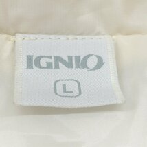 ●IGNIO イグニオ 超軽量 キルティング 中綿入り ゴルフジャケット L 白 オフホワイト 中綿ブルゾン ダウンジャケット 国内正規品 メンズ_画像3