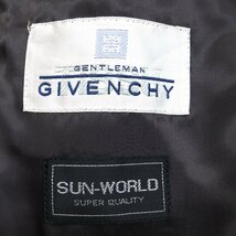 ●美品 GIVENCHY ジバンシー アンゴラウール 2B スーツジャケット 98B5 黒系 ブラック系 テーラードジャケット ブレザー 日本製_画像3
