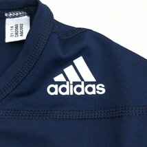 adidas アディダス techfit 吸水速乾 ドライ ストレッチ コンプレッション シャツ M 濃紺 ネイビー インナーウェア 国内正規品 メンズ 紳士_画像4