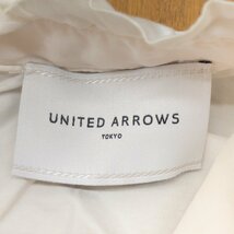 UNITED ARROWS ユナイテッドアローズ 定価17,600円 フリルカラー ゆったり チュニック シャツ 38(M) オフホワイト 日本製 ブラウス 女性用_画像3