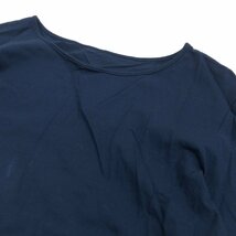 noa-ge ノアジェ 切替デザイン チュニック フレアカットソー LL 濃紺 ネイビー 日本製 五分袖 Tシャツ XL 2L ゆったり 大きい 一宮繊維_画像4