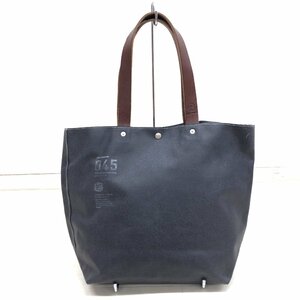 *045 Yokohama Canvas Bag Yokohama canvas bag M13A6 part original leather Tochigi leather boat tote bag navy blue navy shoulder bag handbag made in Japan 