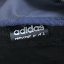 ◆adidas アディダス リフレクター付き トレフォイル刺繍 2層式 リュックサック 紺 ネイビー バックパック デイパック 通学 ACE社製 メンズ_画像3