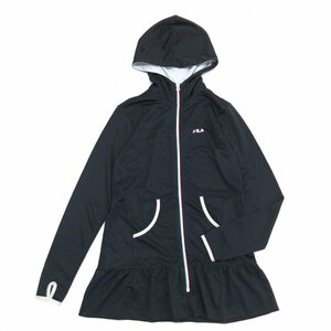 FILA filler . water speed . dry frill jersey Parker M black black f-ti jacket Logo embroidery domestic regular goods lady's for women 