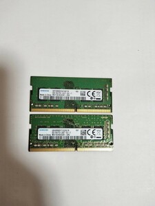 （管6）SAMSUNG 8GB×2枚 計16GB DDR4 PC4-2400T-SA1-11 中古動作品 ノートPC用 メモリ