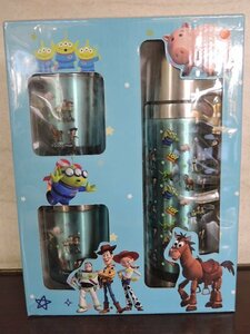 プライズ品 Disney PIXAR ディズニー ピクサー TOY STORY トイストーリー 水筒＆コップセット ブルー 経年保管品/未開封品