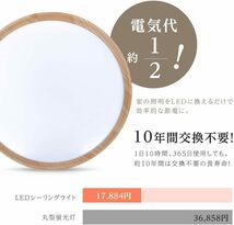 ledシーリングライト 天井照明 15段階 調光 24W 調光タイプ 照明器具 常夜灯 簡単取付 省エネ リビング 寝室 ledcl-s24-aw_画像8