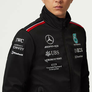 メルセデス AMG ペトロナス F1 2023 チーム ソフトシェル ジャケット Lサイズ (Mercedes-AMG F1 2023 Team Softshell Jacket)