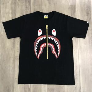 red camo gold zip shark tee Mサイズ a bathing ape bape エイプ ベイプ アベイシングエイプ シャーク Tシャツ ゴールド 赤カモ 迷彩