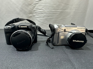 ★Canon キャノン SX510 HS コンパクトデジタルカメラ ＋OLYMPUS オリンパス camedia C-755 デジカメ シルバー 2台★
