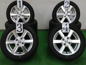 4本 ホンダ 純正 14インチ 4.5J +40 スタッドレス ブリヂストン ブリザック VRX3 2022 155/65R14 N-BOX N-WGN N-ONE N-BOX+ カスタム ENKEI