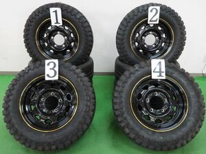 4本 社外 15インチ ホイール 5.5J +5 5H 139.7 ラジアル GRIPMAX MUD RAGE M/T 2020年 195/80R15 スズキ ジムニーシエラ JB74W オフロード